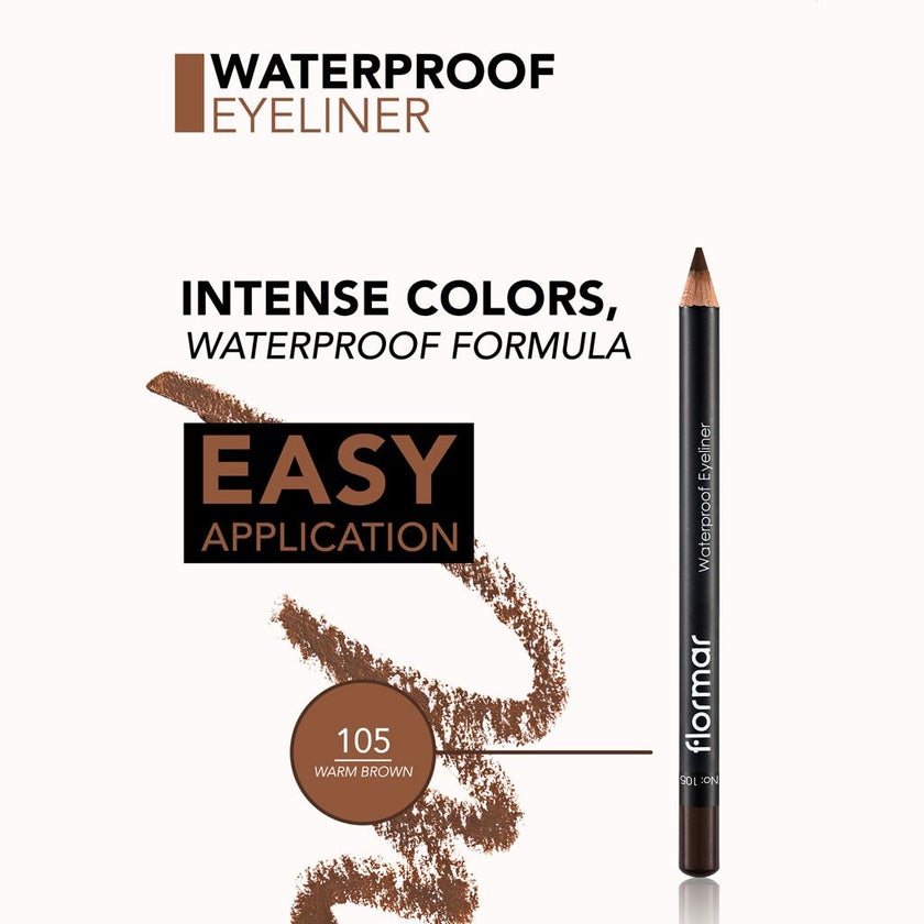 Flormar Eyeliner Pencil - 105 Warm Brown