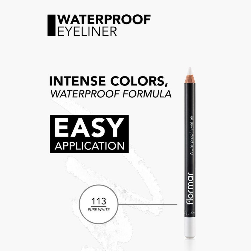Flormar Eyeliner Pencil - 113 Pure White