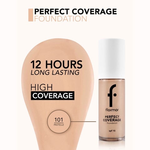 Flormar Perfect Coverage Foundation SPF15 30g - Pastelle/101