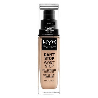 NYX Professional Makeup Can't Stop Won't Stop Full Coverage Foundation 30ml - Shade 06 Vanilla