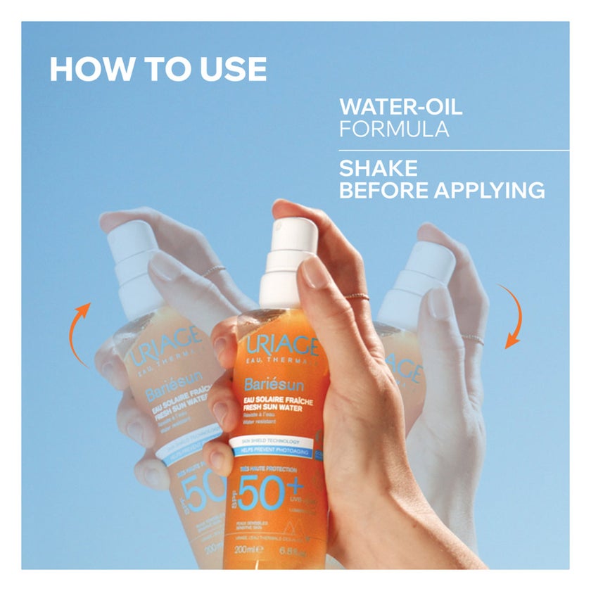 Uriage Bariesun SPF 50+ Invisible Fresh Sun Water Spray - 200ml