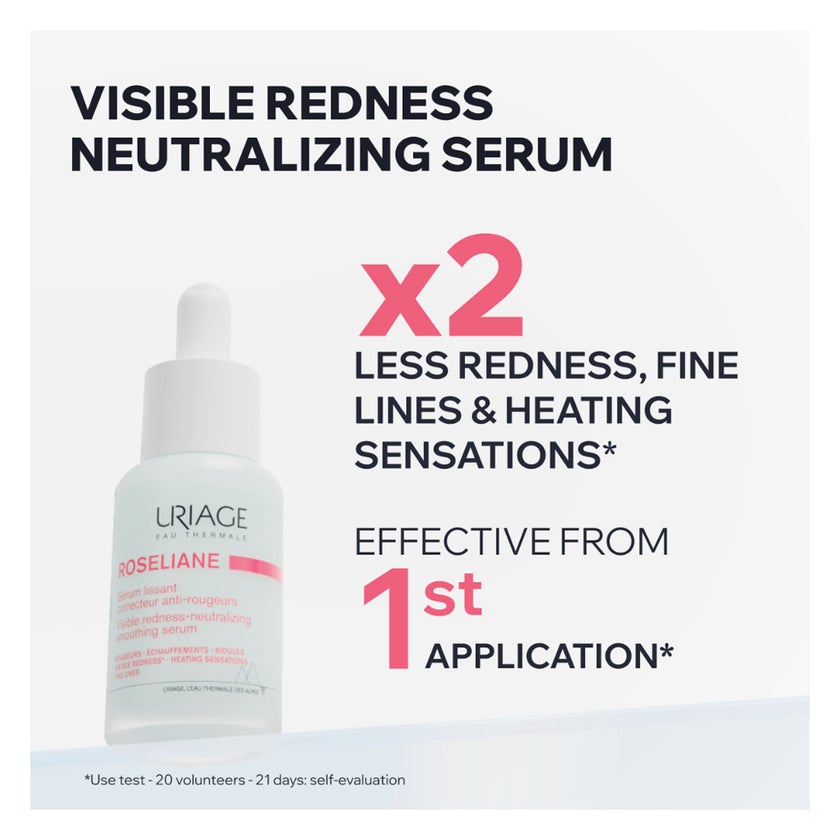 Uriage Roseliane Visible Redness Neutralizing Smoothing Serum - 30ml