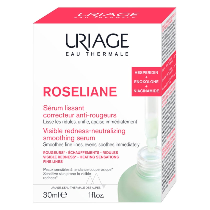 Uriage Roseliane Visible Redness Neutralizing Smoothing Serum - 30ml
