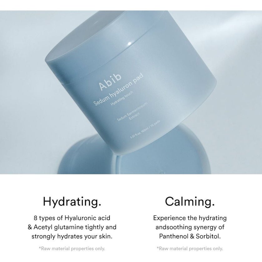 Abib Sedum Hyaluron Hydrating Touch Pads, Pack of 75's