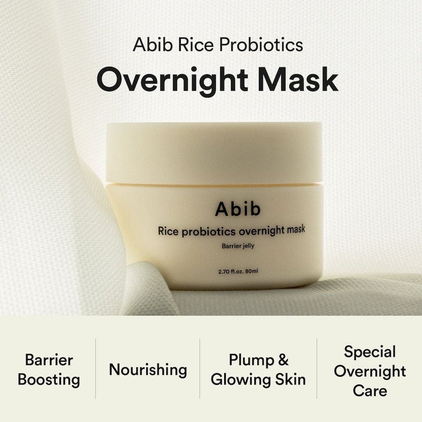 Abib Barrier Jelly Rice Probiotics Overnight Face Mask 80ml