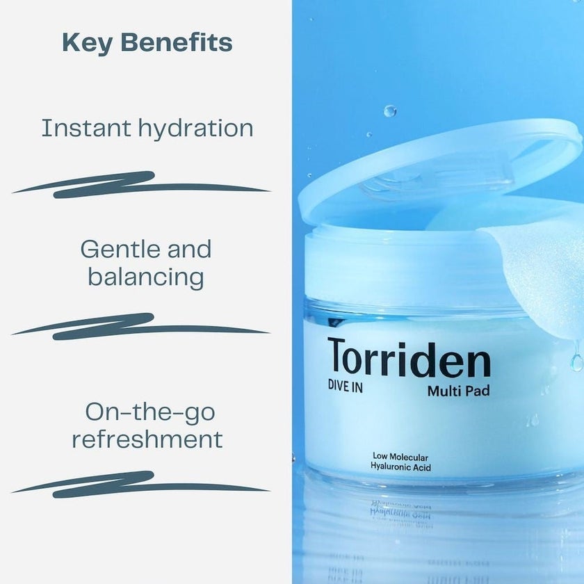Torriden Dive In Hyaluronic Acid Multi Pads, Pack of 80's