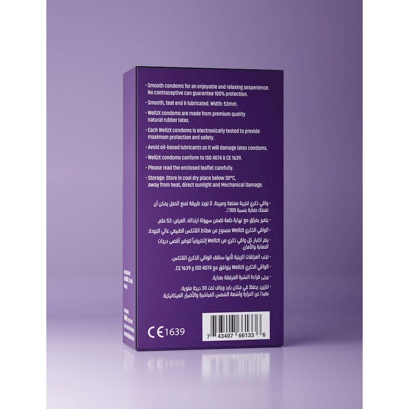 Wellz Pharma WellzX Classic Condoms, Pack of 12's
