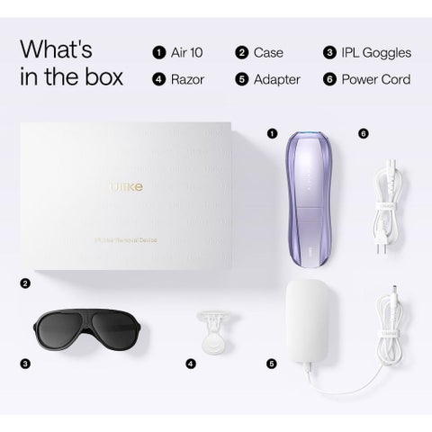 Ulike Air 10 IPL Hair Removal Device With Leather Case - Purple