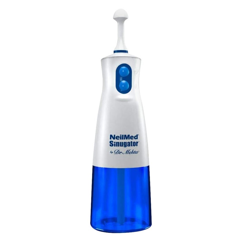 NeilMed Sinugator Cordless Pulsating Nasal Wash With 30 Sinus Rinse