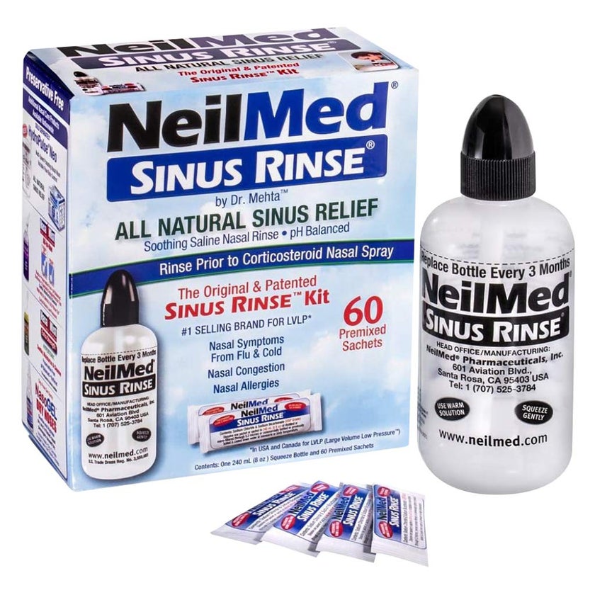 NeilMed Sinus Rinse Kit With 60 Premixed Sachets