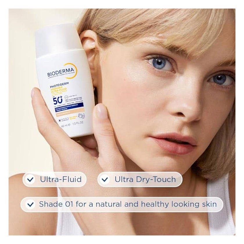 Bioderma Photoderm Xdefense Ultra Fluid SPF50+ Sunscreen 40ml - Shade 01 Very Light Tinted