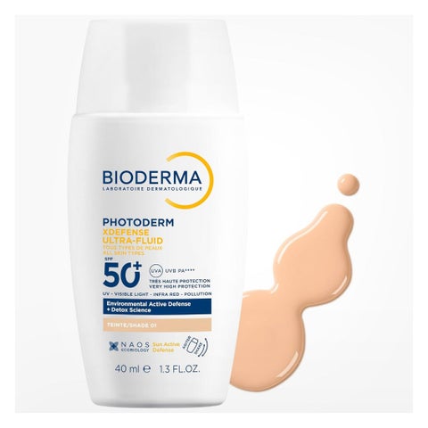 Bioderma Photoderm Xdefense Ultra Fluid SPF50+ Sunscreen 40ml - Shade 01 Very Light Tinted