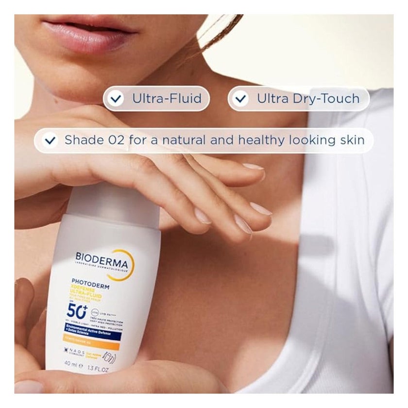 Bioderma Photoderm Xdefense Ultra Fluid SPF50+ Sunscreen 40ml - Shade 02 Light Tinted