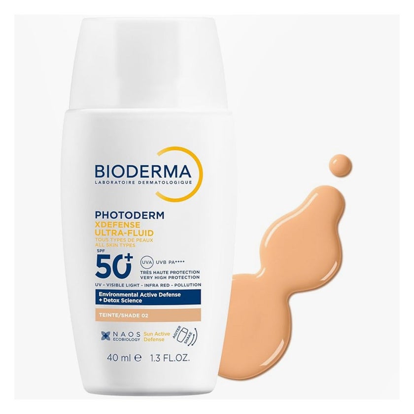 Bioderma Photoderm Xdefense Ultra Fluid SPF50+ Sunscreen 40ml - Shade 02 Light Tinted
