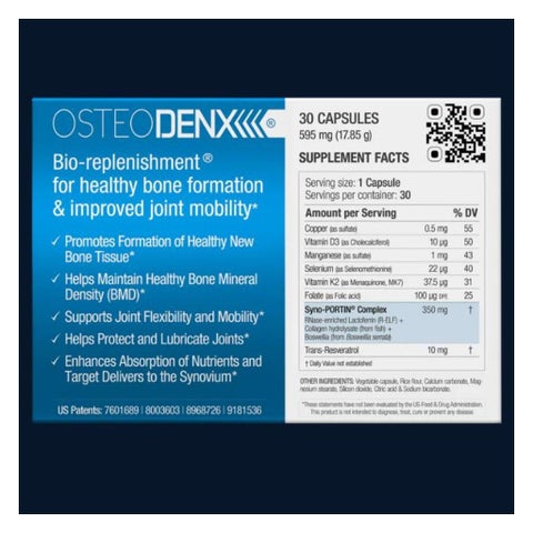 BioQuad Osteodenx Dietary Supplement Capsules For Bone & Joint Support, Pack of 30’s
