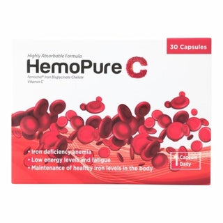 Hemopure C Iron + Vitamin C Capsules - 30 Capsules