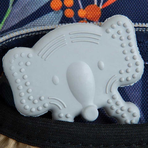 Babyjem Baby Teethering Elephant Gloves For 3+ Month - Grey