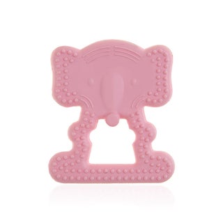 Babyjem Baby Teethering Elephant Gloves For 3+ Month - Pink