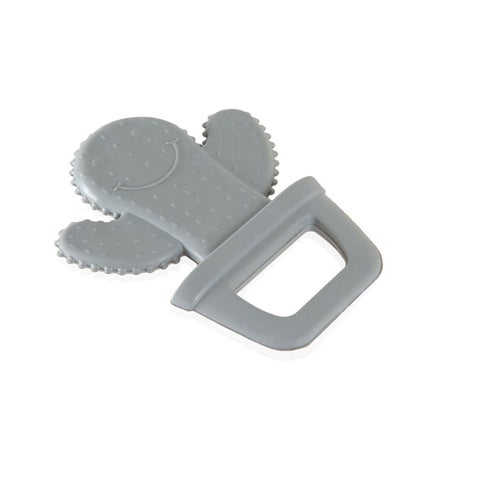 Babyjem Soft Teether Cactus Shape, For 3+ Months Baby - Grey