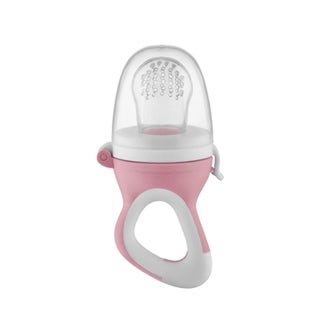 Babyjem Soft Silicone Fruit & Vegetable Feeder Pacifier For 6+ Months Baby - Pink