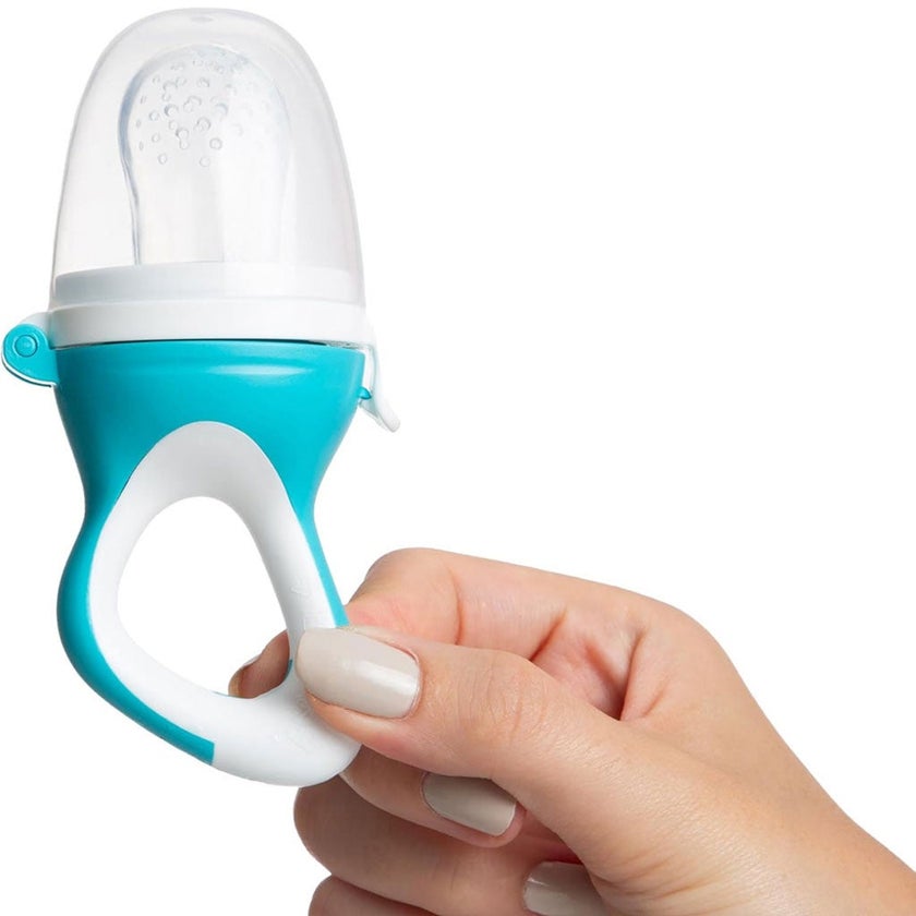 Babyjem Soft Silicone Fruit & Vegetable Feeder Pacifier For 6+ Months Baby - Blue