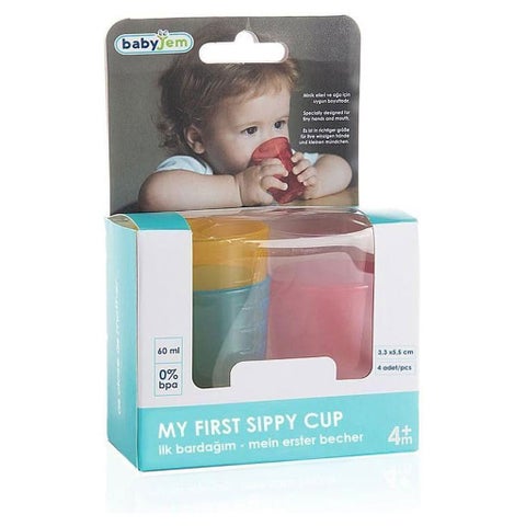 Babyjem My First Sippy Cup 60ml - 4 Cups