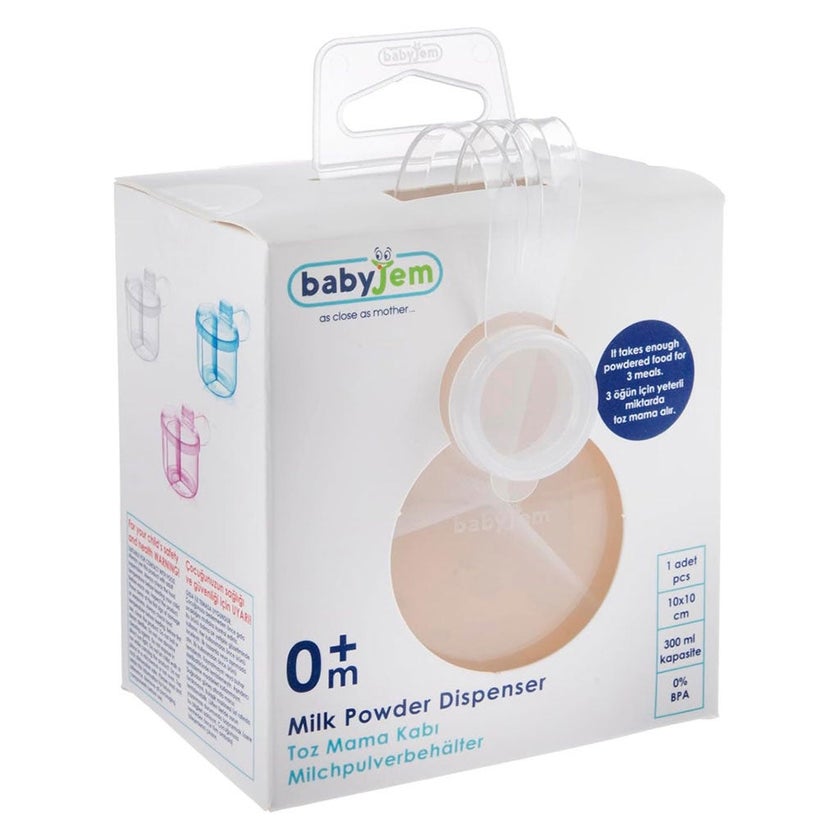 Babyjem Milk Powder Dispenser Container - White