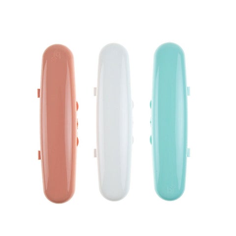 Babyjem Fork & Spoon Travel Case For 6+ Months Baby - Green