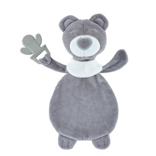 Babyjem Sleep Teddy Bear Baby Teether - Grey