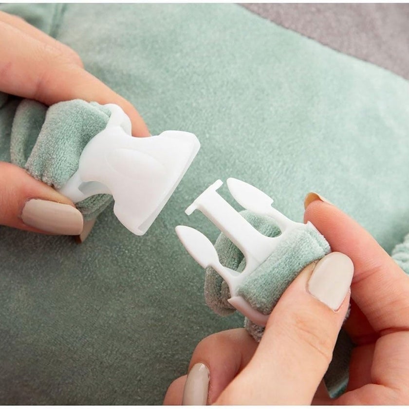 Babyjem Angel Wing Protection Pillow For 0-6 Month Baby - Grey/ Green