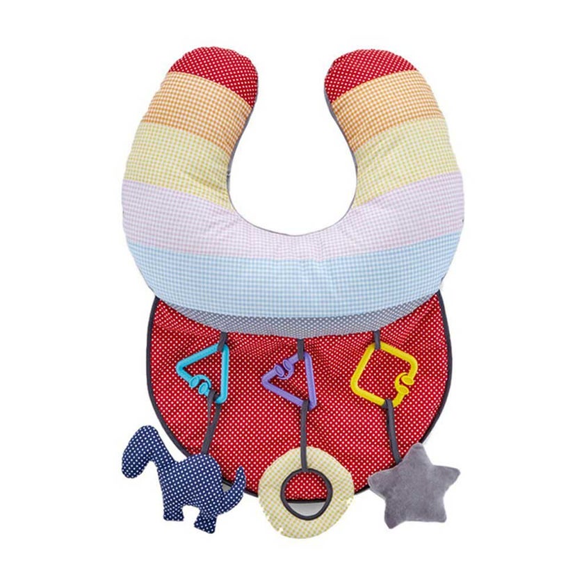 Babyjem Baby Tummy Time Pillow with Toys For 0-6 Months