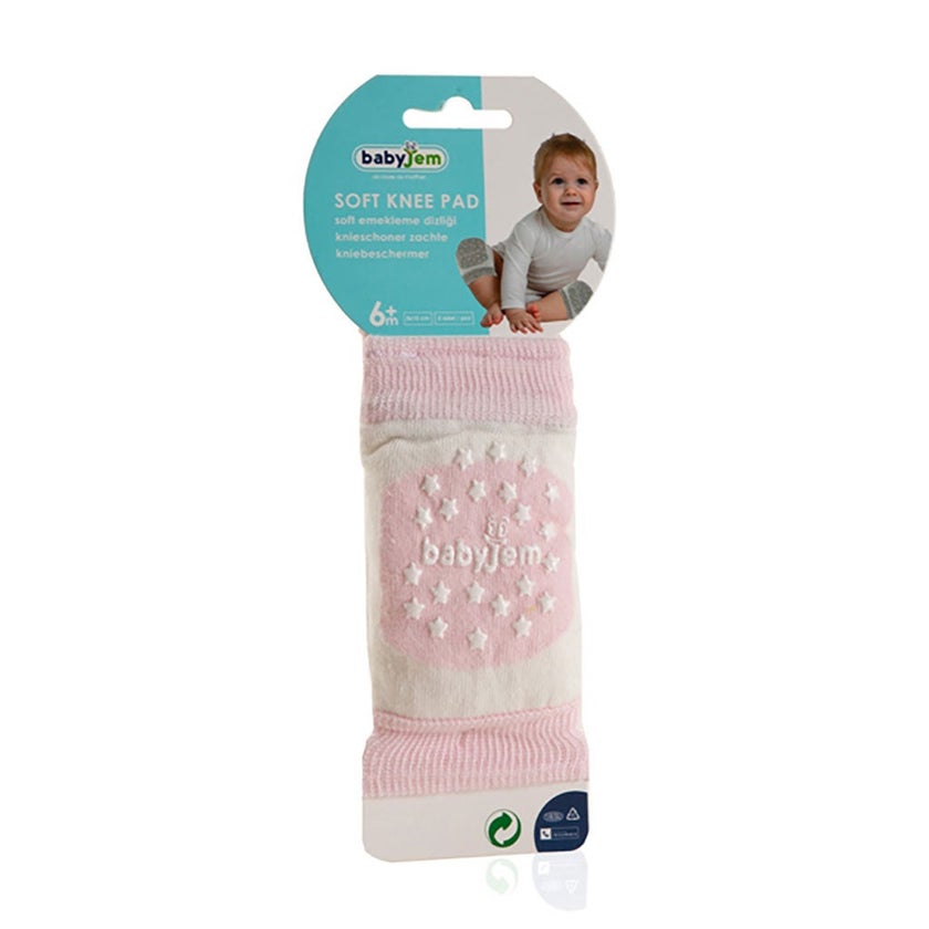 Babyjem Protective Baby Knee Pad For 6+ Month - Pink