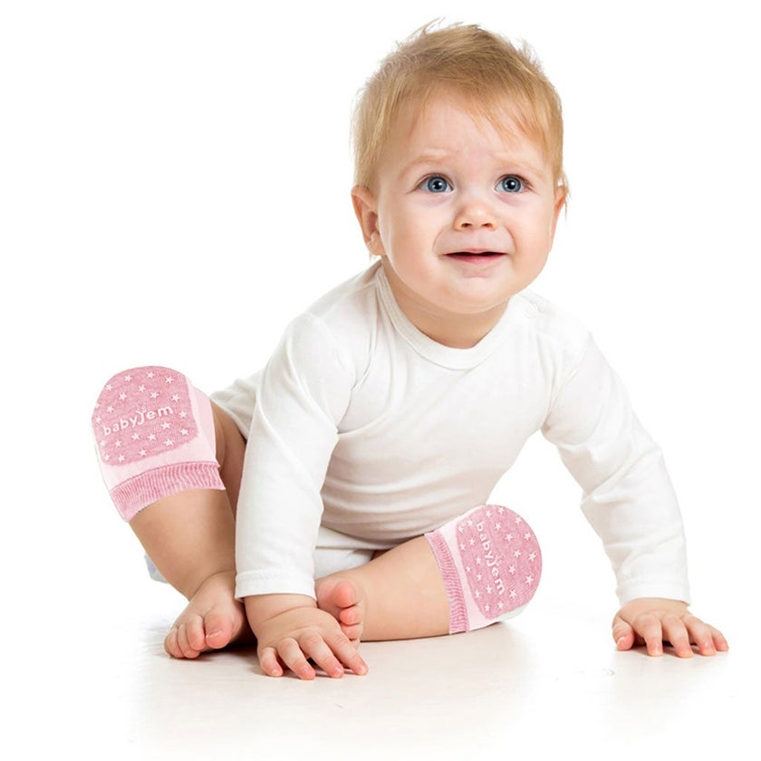 Babyjem Protective Baby Knee Pad For 6+ Month - Pink