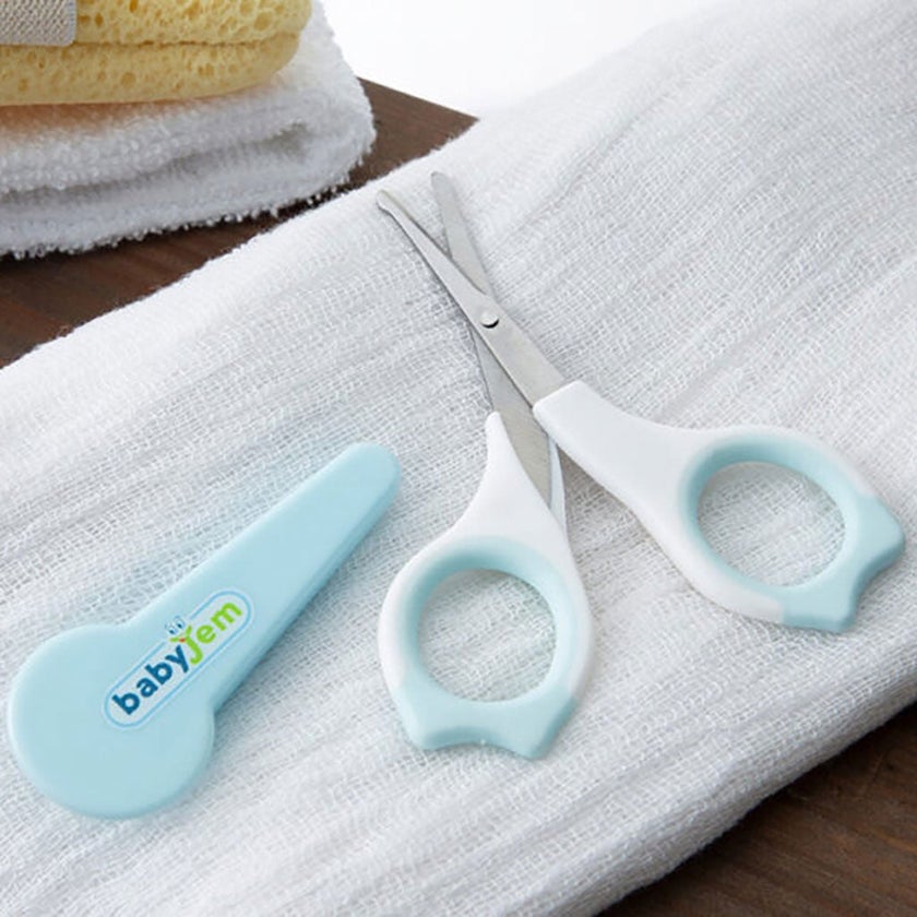Babyjem Nail Scissors With Case - Blue