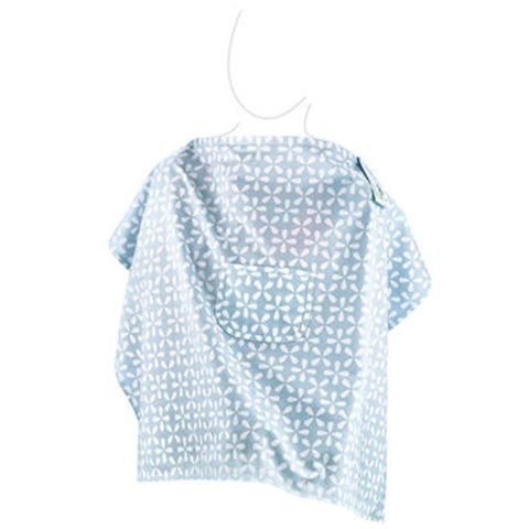 Babyjem Nursing Apron With Pocket - Blue