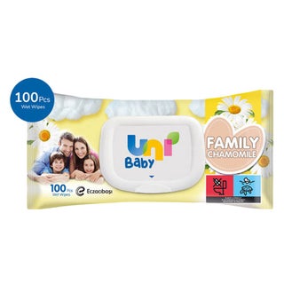 Uni Baby Family Chamomile Wet Wipes, Pack of 100's