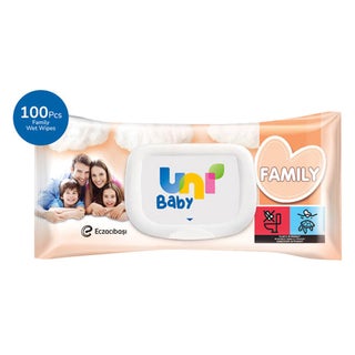 Uni Baby Family Wet Wipes, Pack of 100's