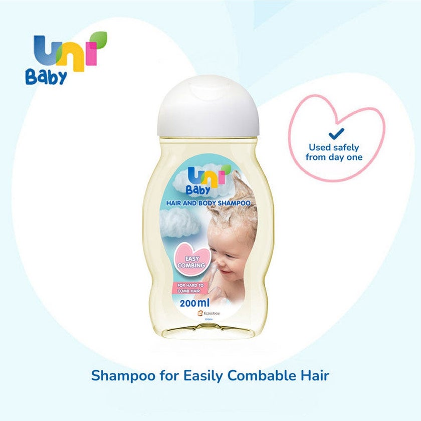 Uni Baby Easy Combing Hair & Body Shampoo 200ml