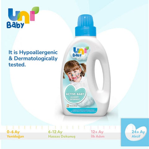 Uni Baby Active Baby Laundry Detergent Liquid 1500ml