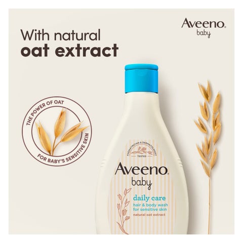 Aveeno Baby Daily Care Hair & Body Wash For Sensitive Skin 400ml