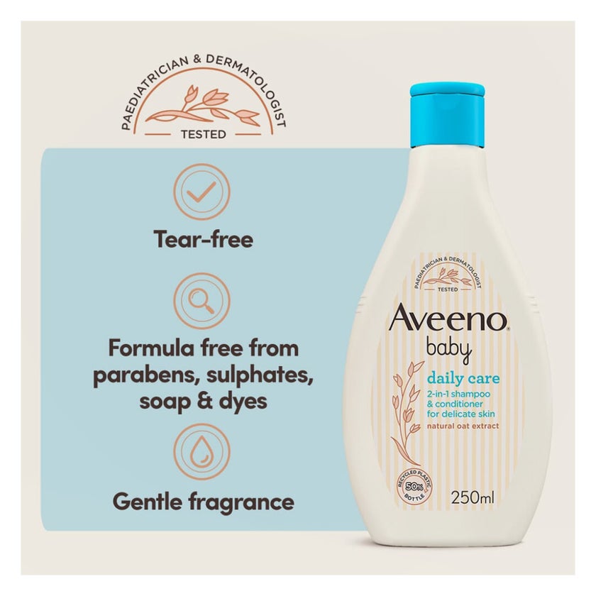 Aveeno Baby Daily Care 2-In-1 Shampoo & Conditioner 250ml