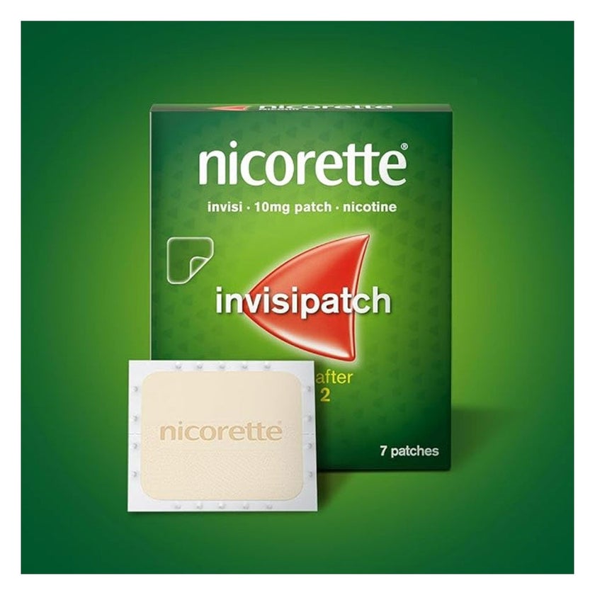 Nicorette Nicotine 10mg Invisi Patches, Pack of 7’s