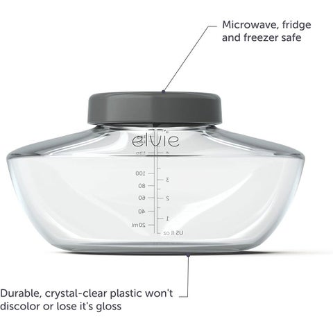 Elvie Pump Breastmilk Storage Bottles, Pack of 3's