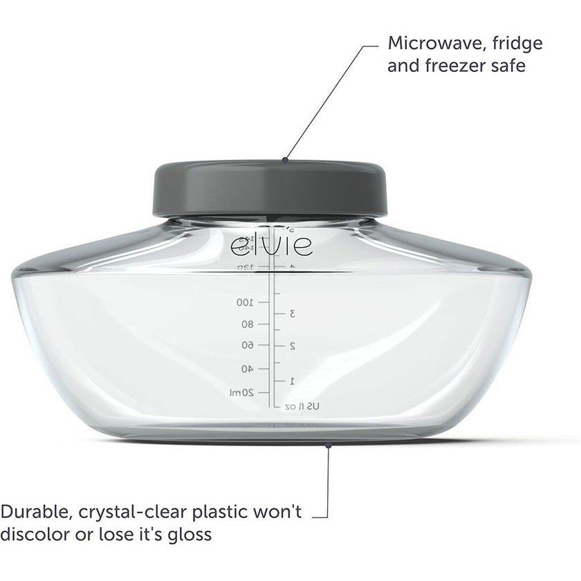 Elvie Pump Breastmilk Storage Bottles, Pack of 3's