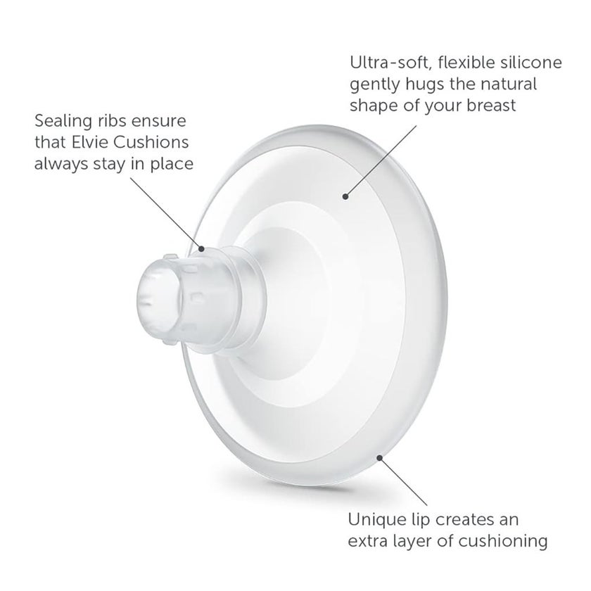 Elvie Soft Silicone Nipple Cushions, Size 17mm, Pack of 2's