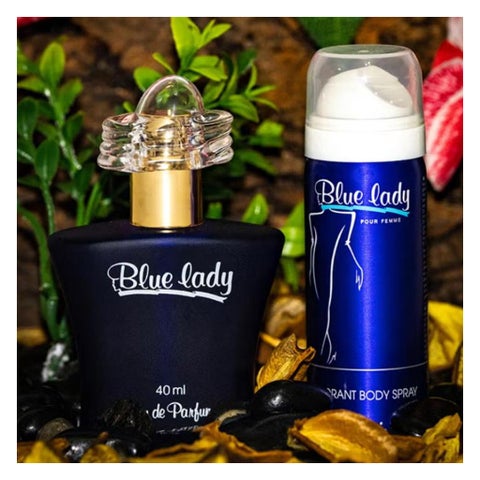 Rasasi Blue Lady Gift Set - Rasasi EDP 40ml + Rasasi Deo Spray 50ml