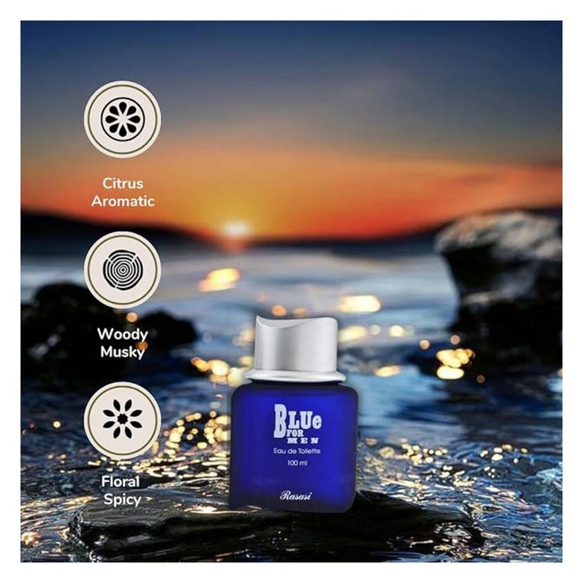 Rasasi Blue Eau De Toilette Spray For Men 100ml