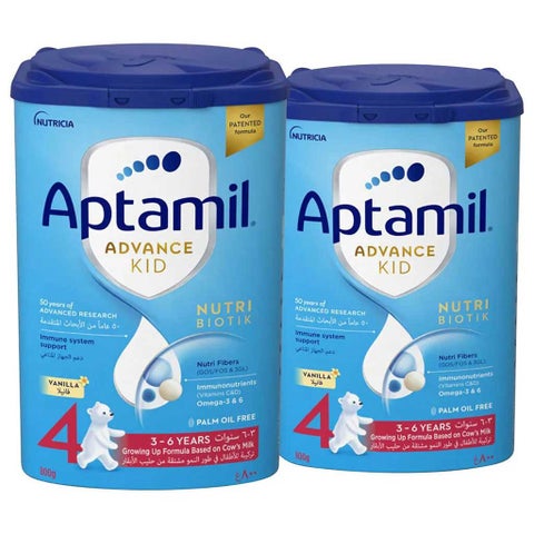 Aptamil Advance Stage 4 Growing Up Kids Milk Formula, 3 To 6 Years - 800g x 2