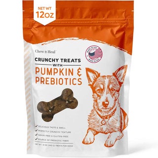 Chew + Heal Pumpkin & Probiotic Crunchy Treats For Dogs 340g