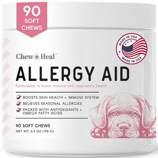 Chew + Heal Omega Soft Chews Allergy Aid For Dogs, Pack of 90's